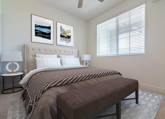 Bedroom at Portola Senior Apartments, Carlsbad, California